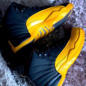 Retro 12 black and yellow